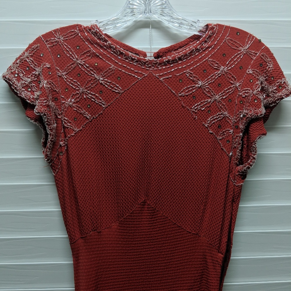 Vintage Retro Red Sequin Dress